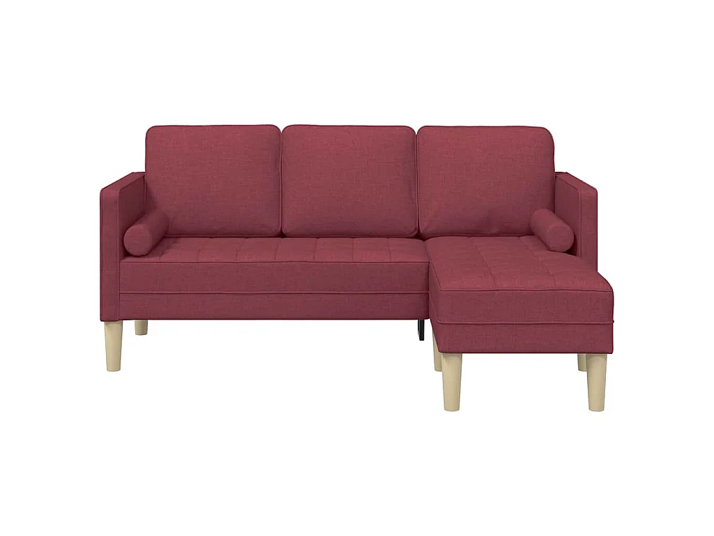 Ensemble de Canapés Rouge vin 173 x 131 x 67 cm tissu
