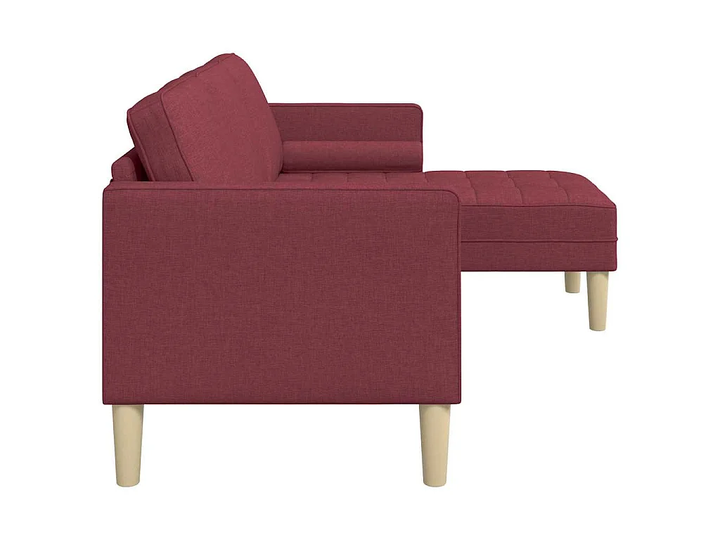 Ensemble de Canapés Rouge vin 173 x 131 x 67 cm tissu