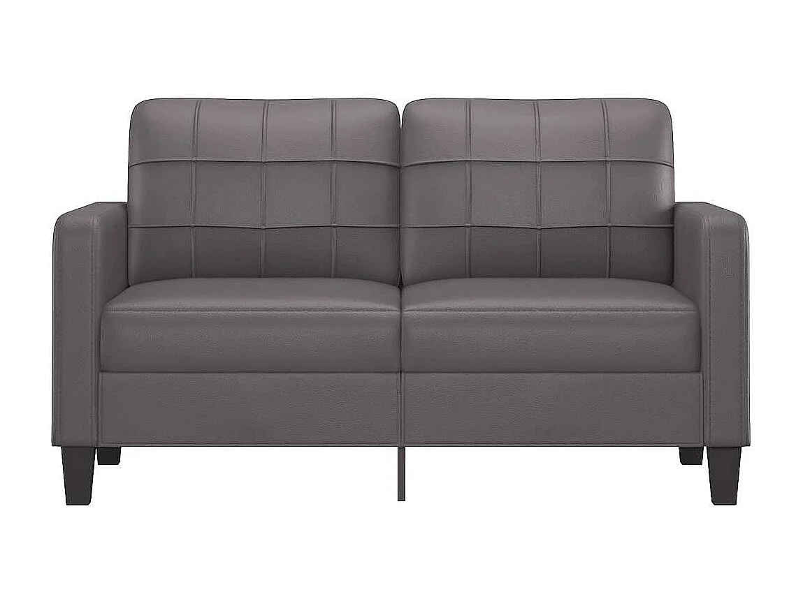 2-zitsbank Grijs 140 cm Kunstleer