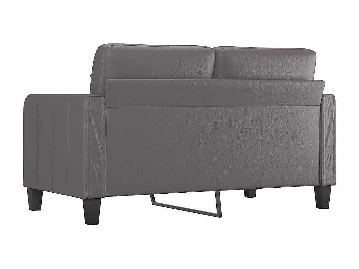 2-zitsbank Grijs 140 cm Kunstleer