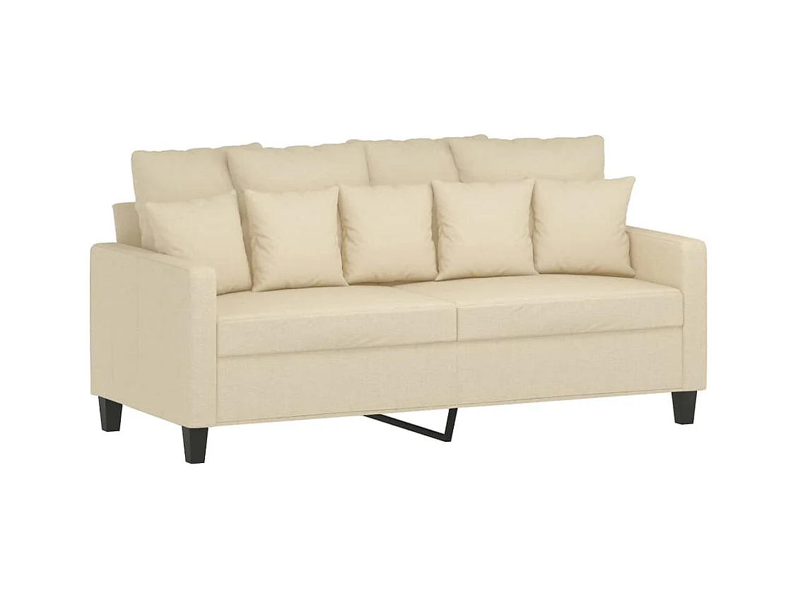 Sofá 2 plazas Crema 140 cm Tela