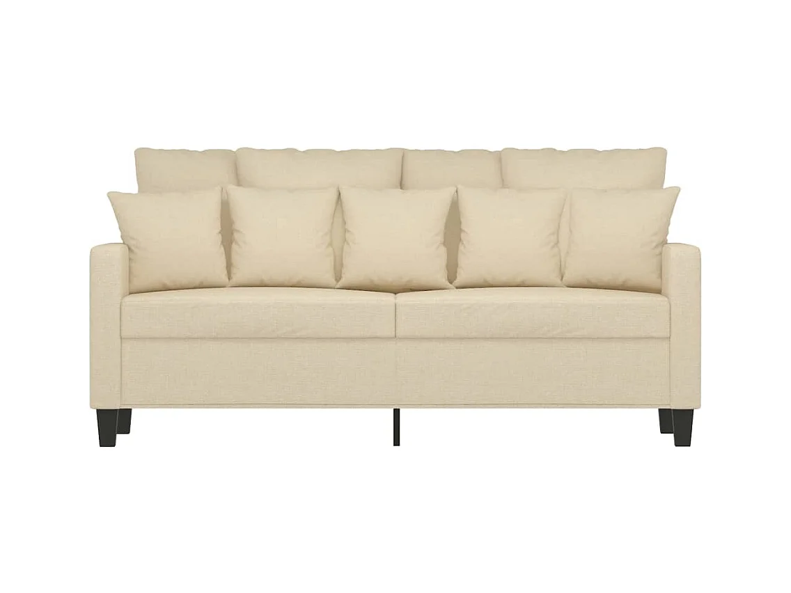 Sofá 2 plazas Crema 140 cm Tela