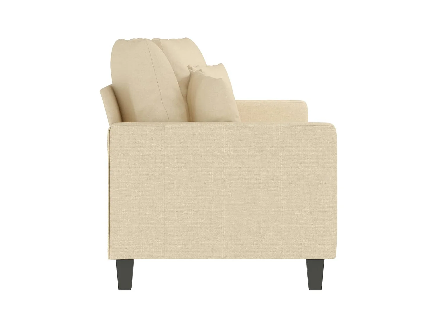 Sofá 2 plazas Crema 140 cm Tela