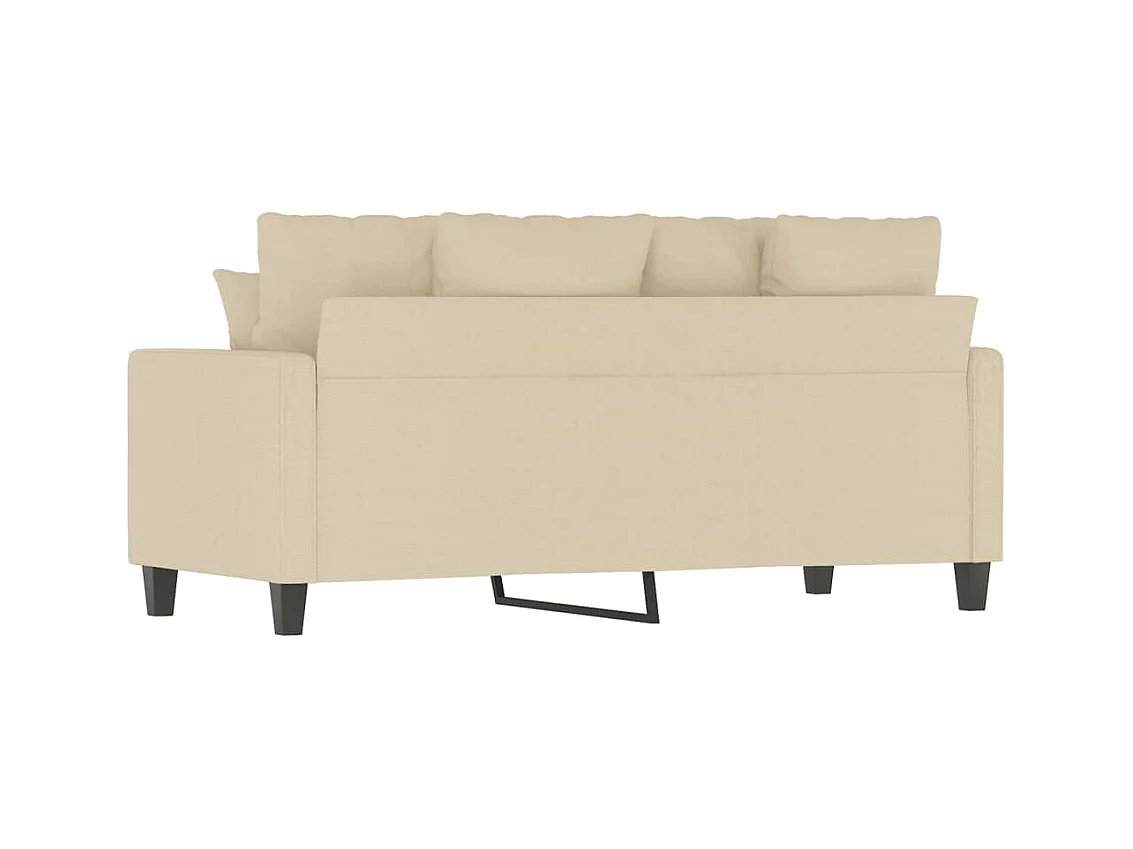 Sofá 2 plazas Crema 140 cm Tela