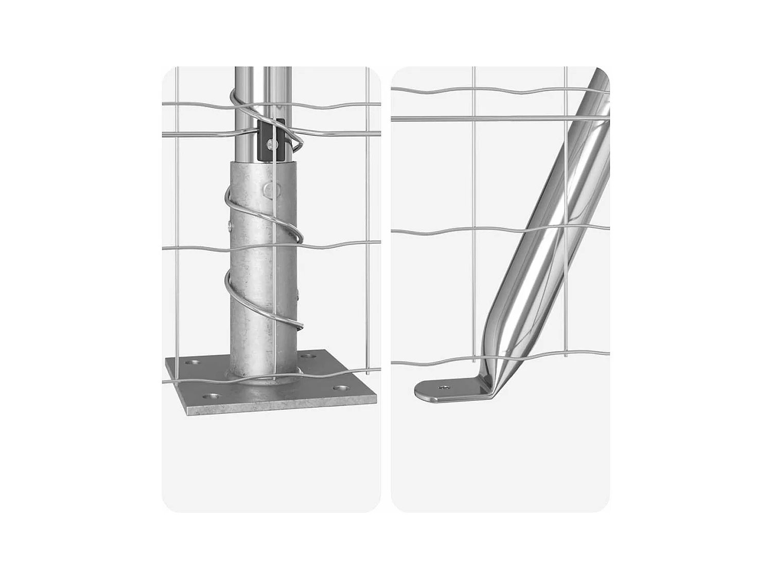 Modulaire bank zonder armleuningen Crème 55 cm Kunstkrulwolstof