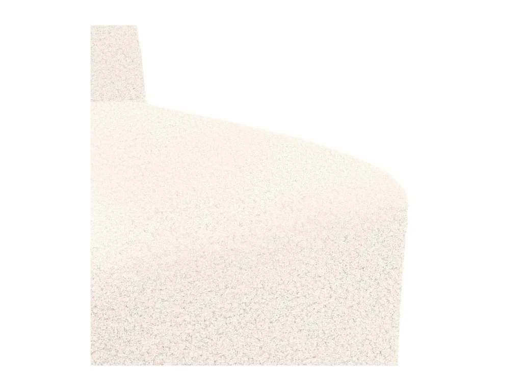 Modulaire bank zonder armleuningen Crème 55 cm Kunstkrulwolstof