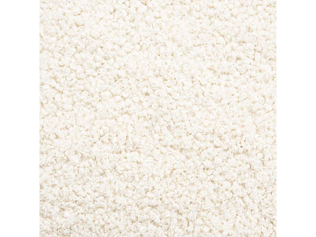 Canapé modulaire sans accoudoirs Crème 55 cm Tissu imitation laine bouclée