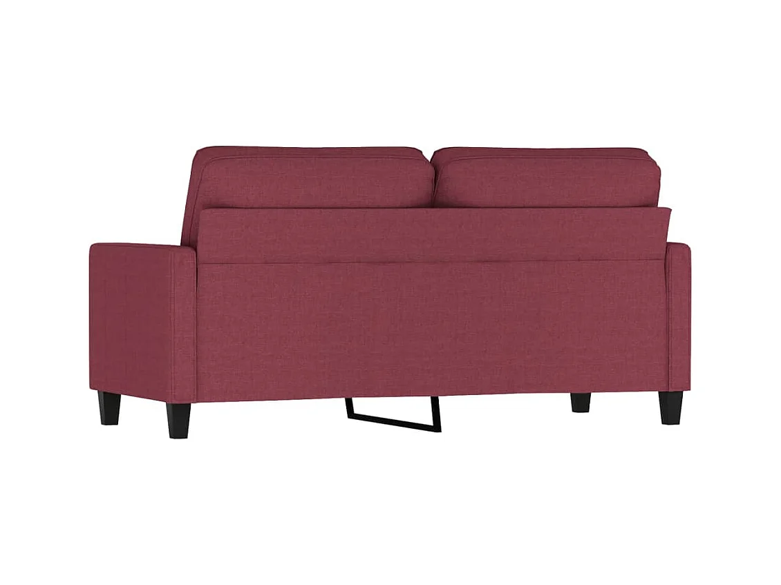 2-Sitzer-Sofa Burgunderrot 140 cm Stoff