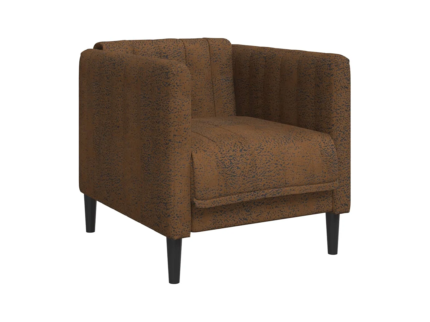 Sillón de ante sintético marrón