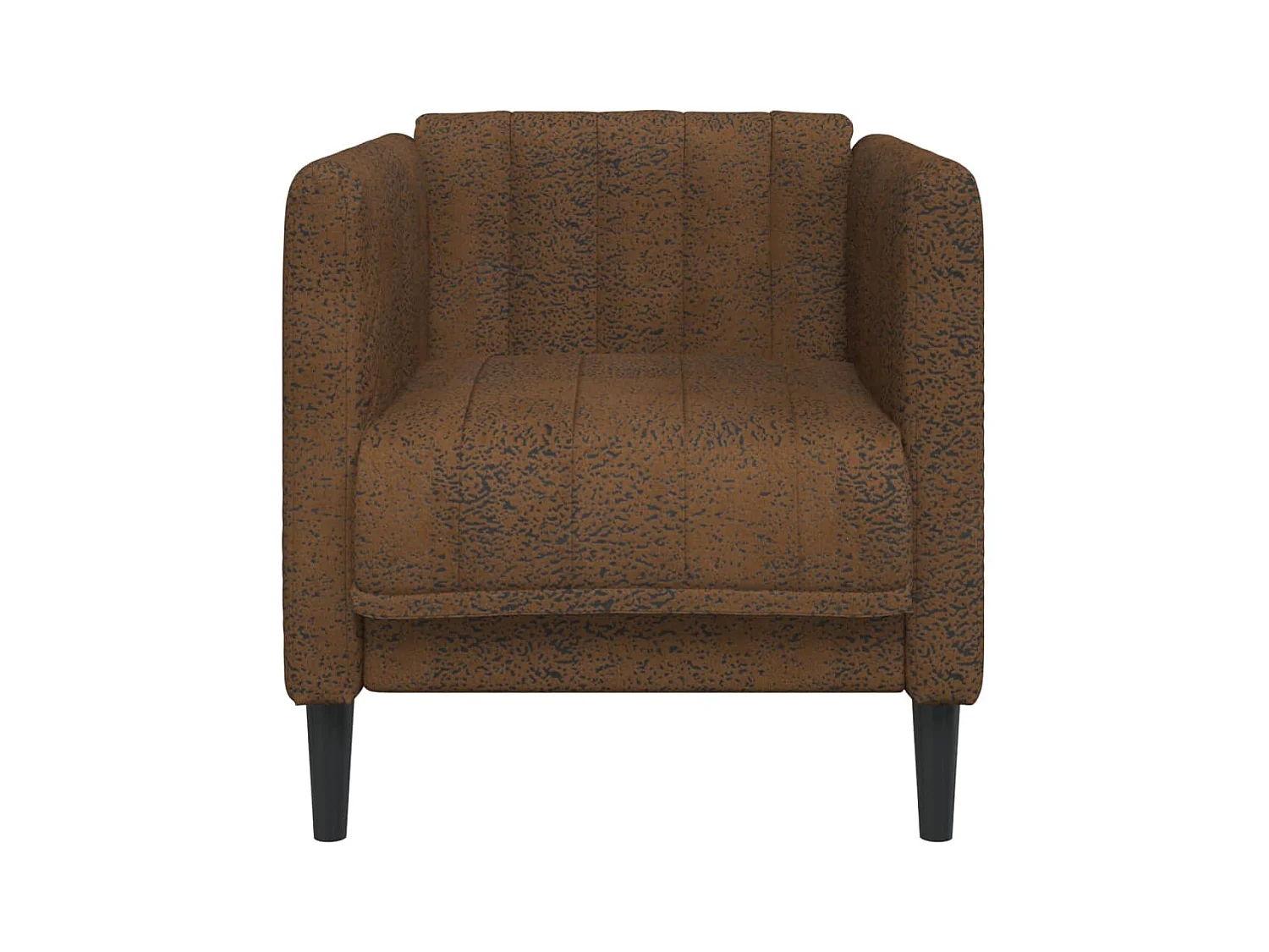 Sillón de ante sintético marrón