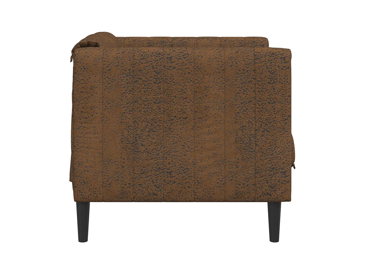 Sillón de ante sintético marrón