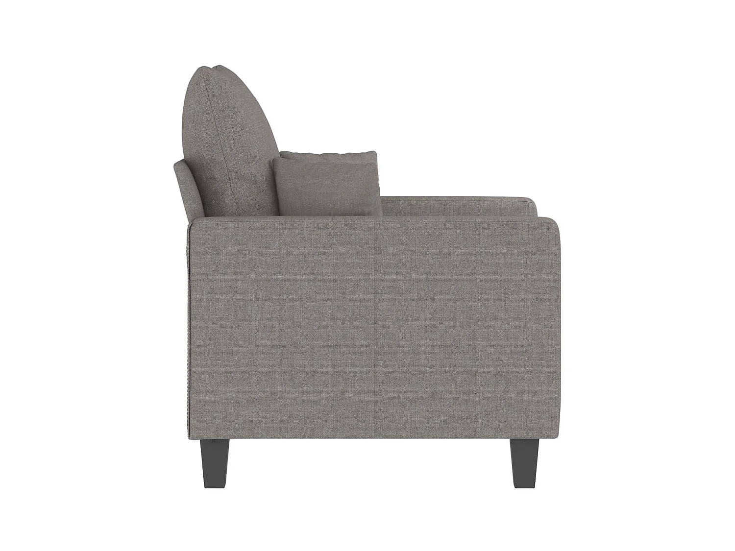 Fauteuil Taupe 60 cm Tissu