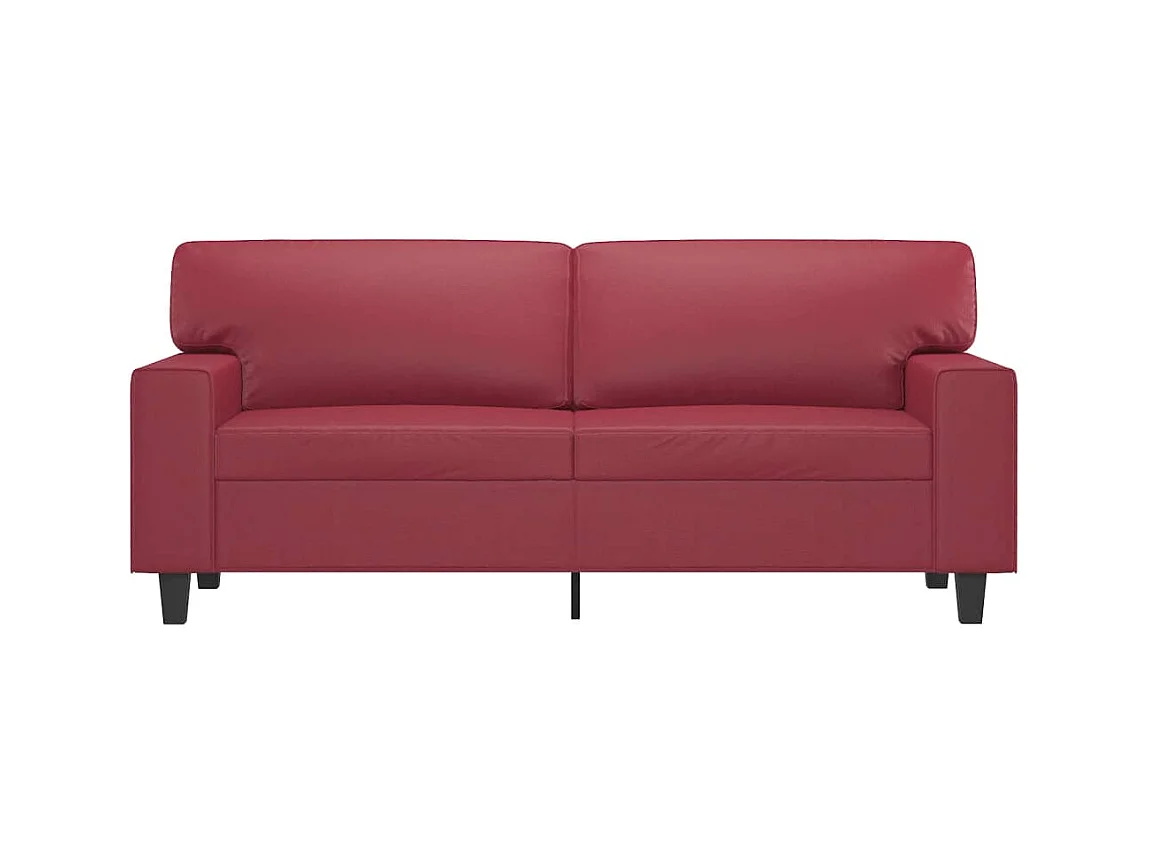 2-zitsbank Bourgondiërood 140 cm Kunstleer