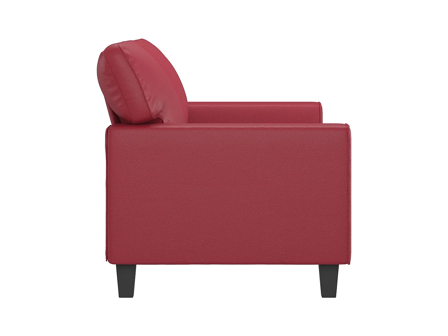 2-zitsbank Bourgondiërood 140 cm Kunstleer