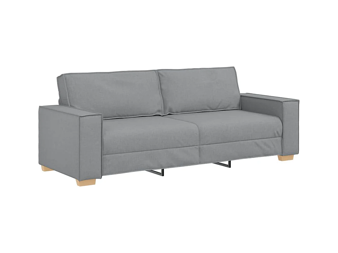 3-Sitzer-Sofa Hellgrau 180 cm Stoff