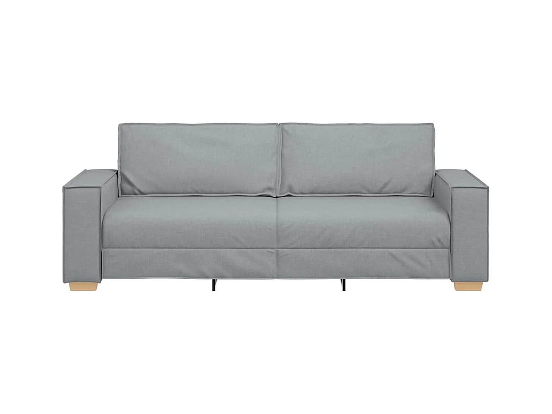 3-Sitzer-Sofa Hellgrau 180 cm Stoff