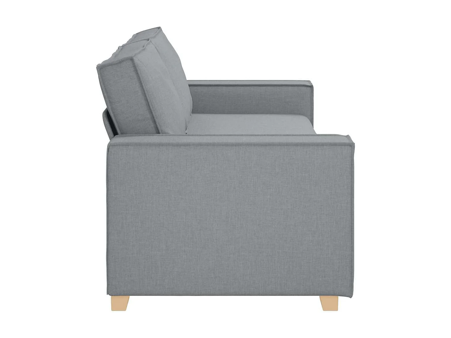 Canapé 3 places Gris clair 180 cm Tissu