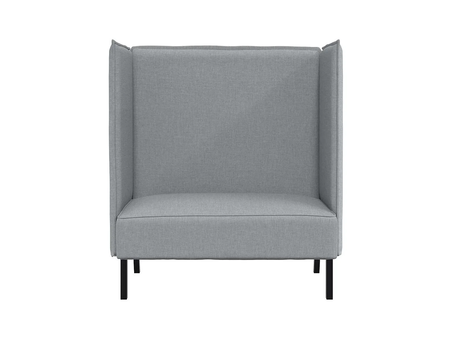 Canapé à Haut Dossier Gris clair 109 x 56 x 121 cm tissu