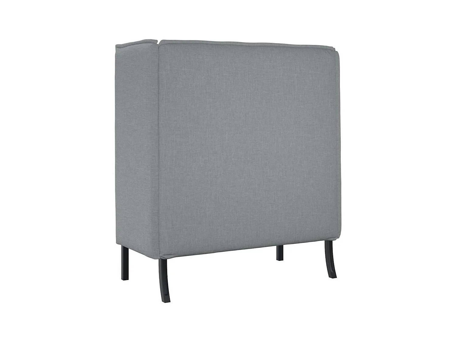 Canapé à Haut Dossier Gris clair 109 x 56 x 121 cm tissu