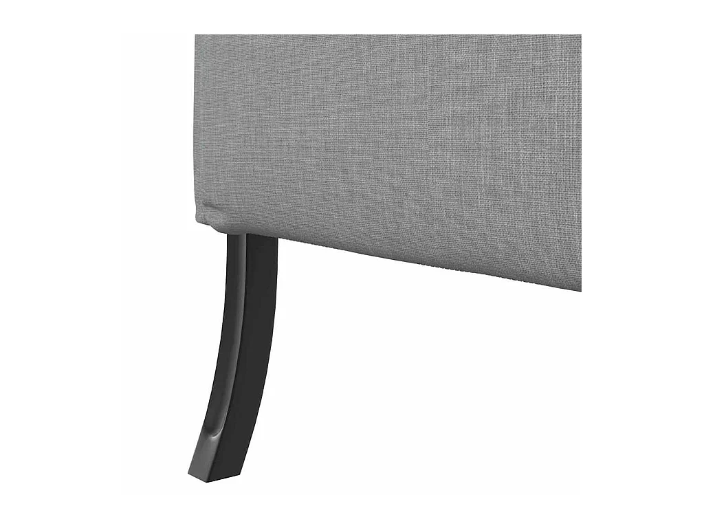 Canapé à Haut Dossier Gris clair 109 x 56 x 121 cm tissu