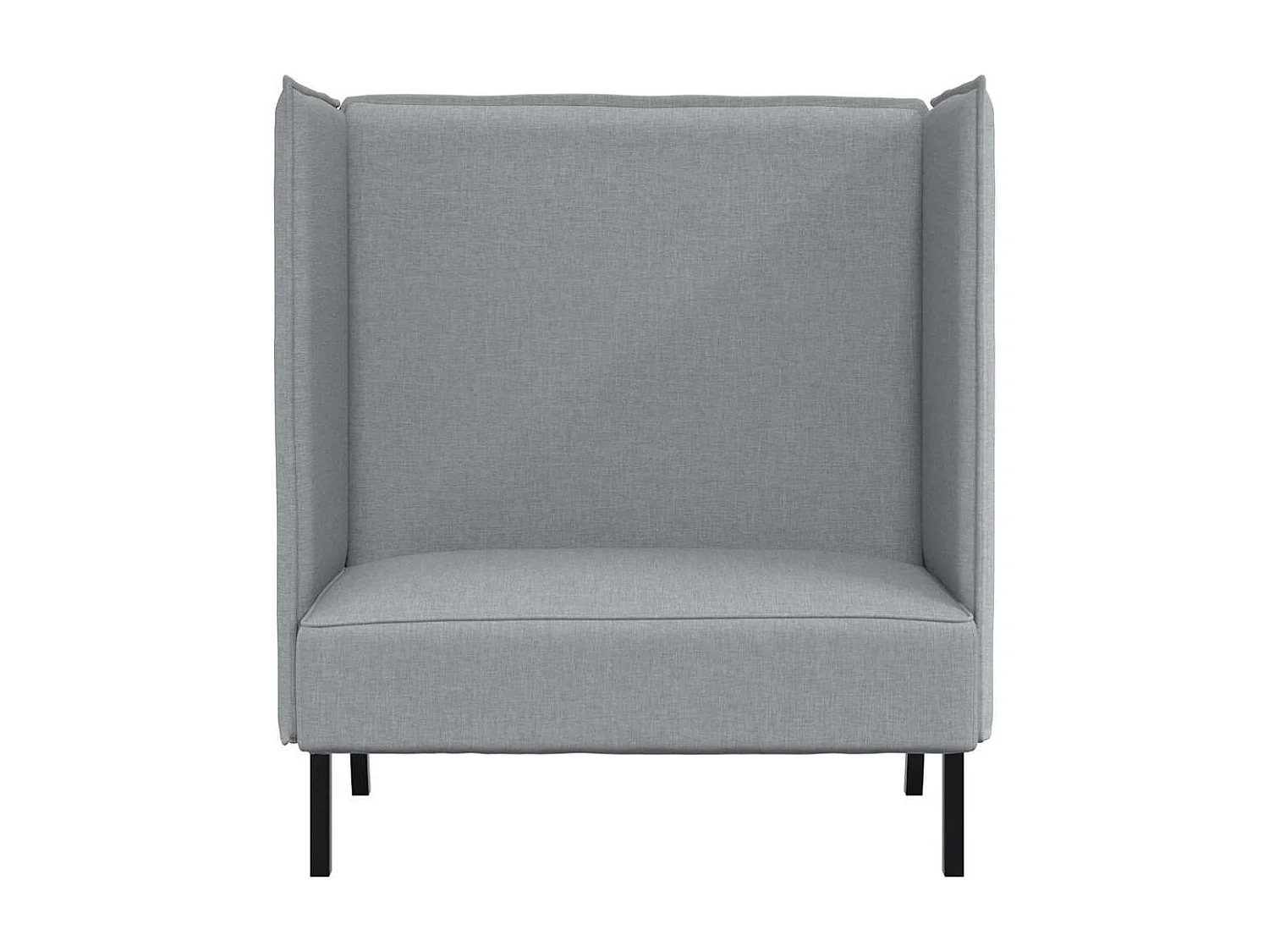 Canapé à Haut Dossier Gris clair 109 x 56 x 121 cm tissu