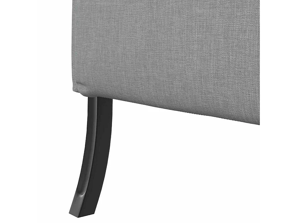 Canapé à Haut Dossier Gris clair 109 x 56 x 121 cm tissu