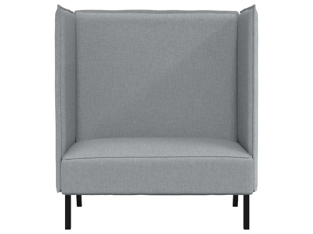 Canapé à Haut Dossier Gris clair 109 x 56 x 121 cm tissu