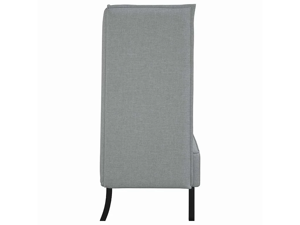 Canapé à Haut Dossier Gris clair 109 x 56 x 121 cm tissu