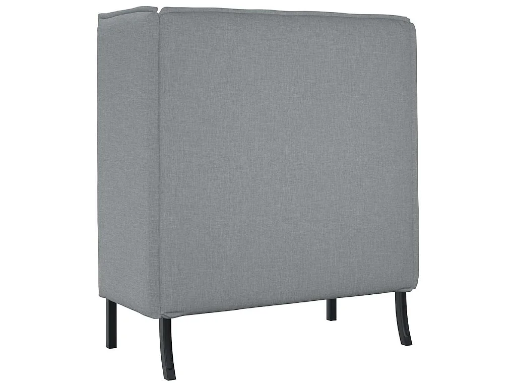 Canapé à Haut Dossier Gris clair 109 x 56 x 121 cm tissu