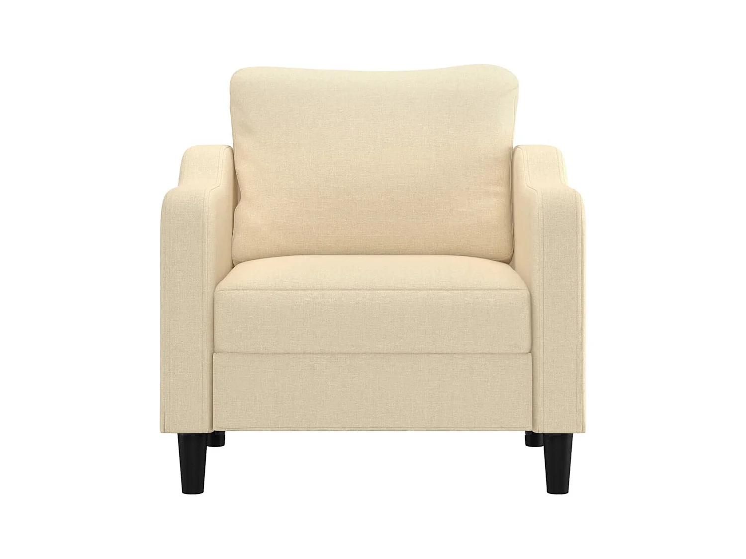 Crèmekleurige fauteuil 60 cm stof