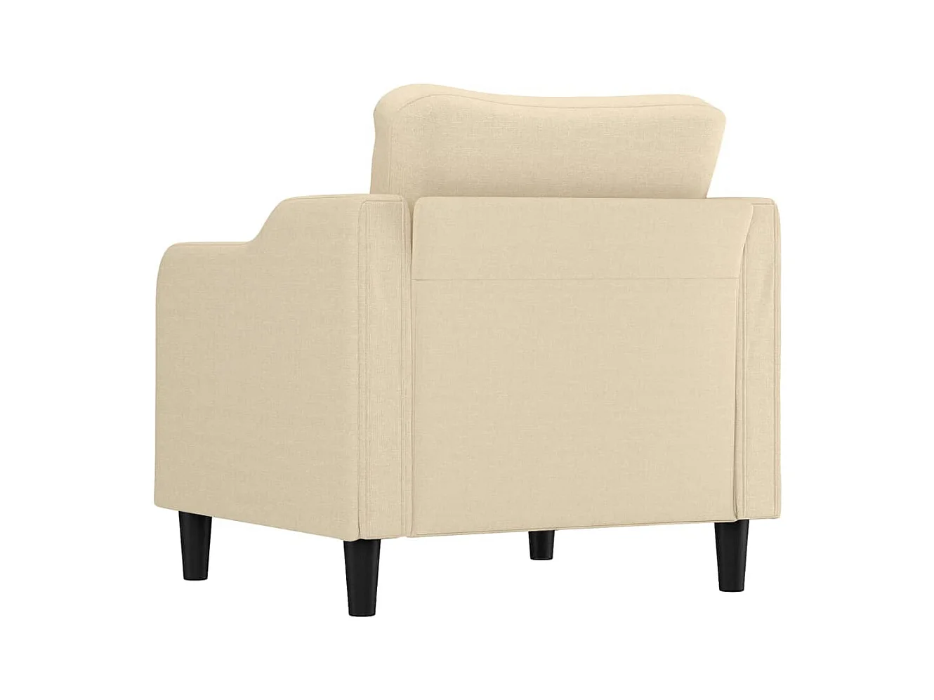 Crèmekleurige fauteuil 60 cm stof