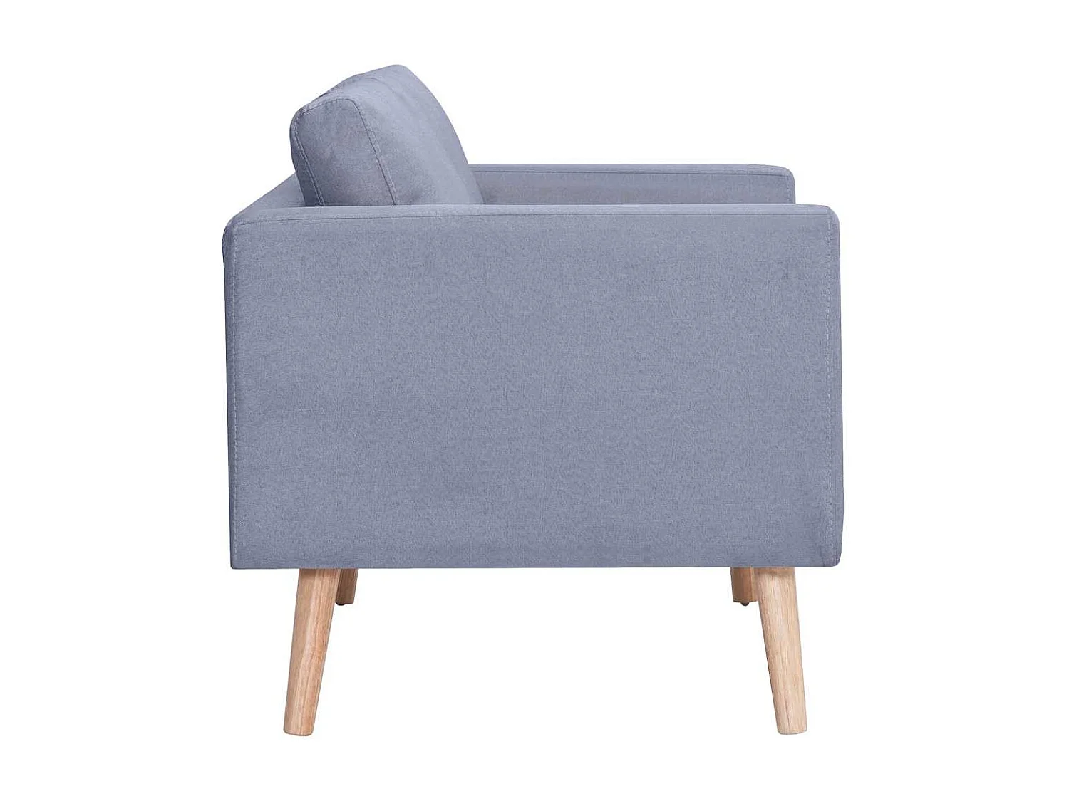 Ensemble de canapés à 2 places et à 3 places Tissu Gris clair