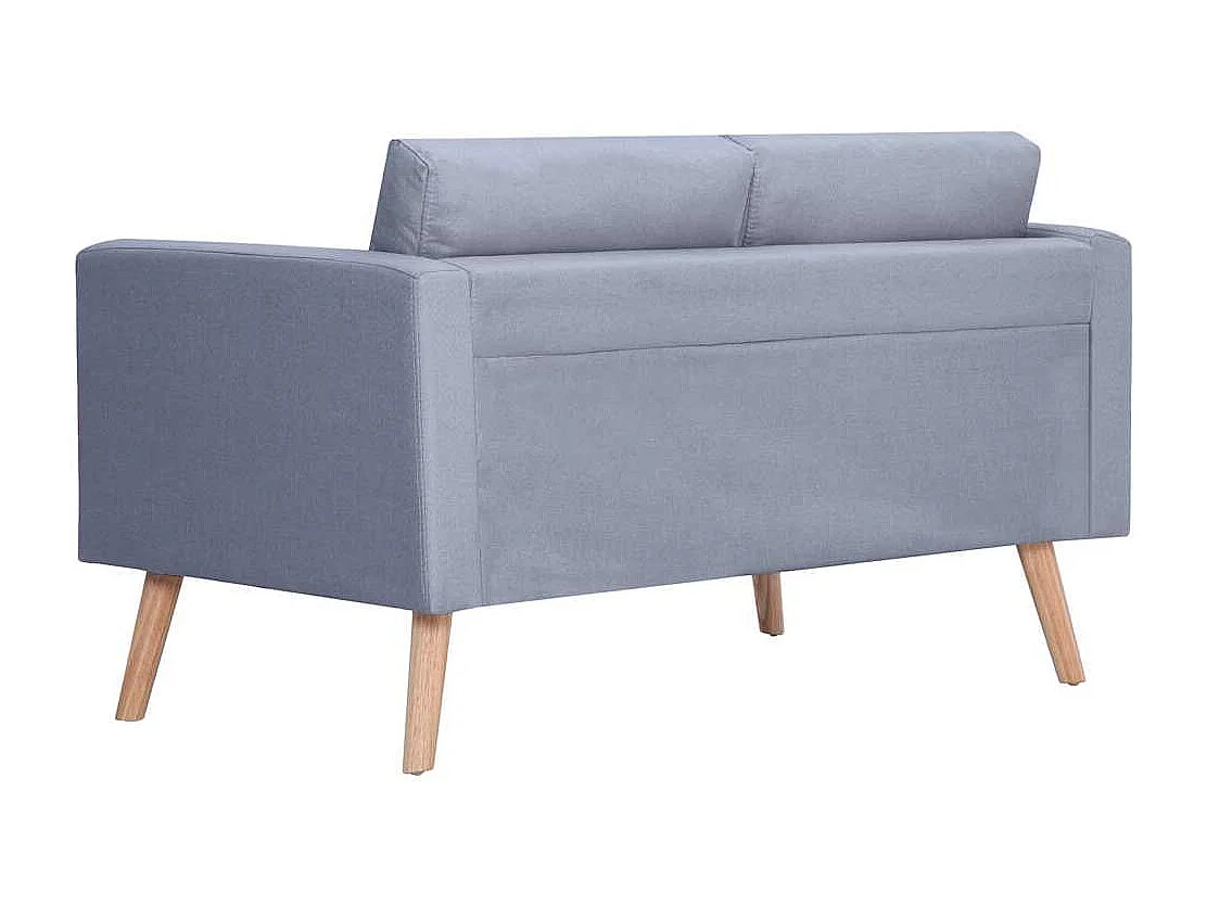 Ensemble de canapés à 2 places et à 3 places Tissu Gris clair