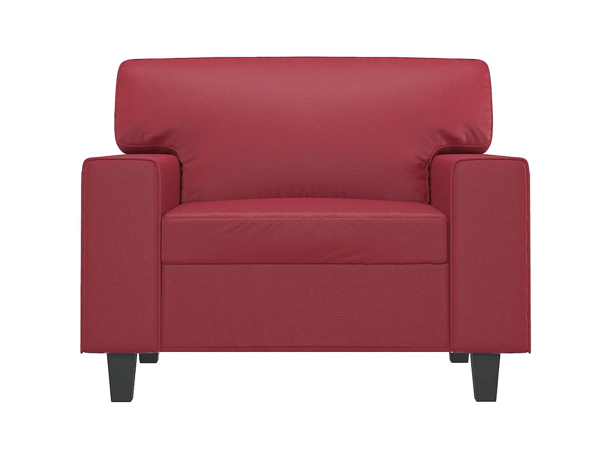 Bourgondië Rode Fauteuil 60 cm Kunstleer