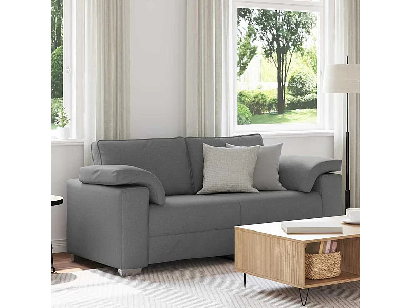 Canapé avec coussin Gris foncé 180 x 77 x 82 cm tissu