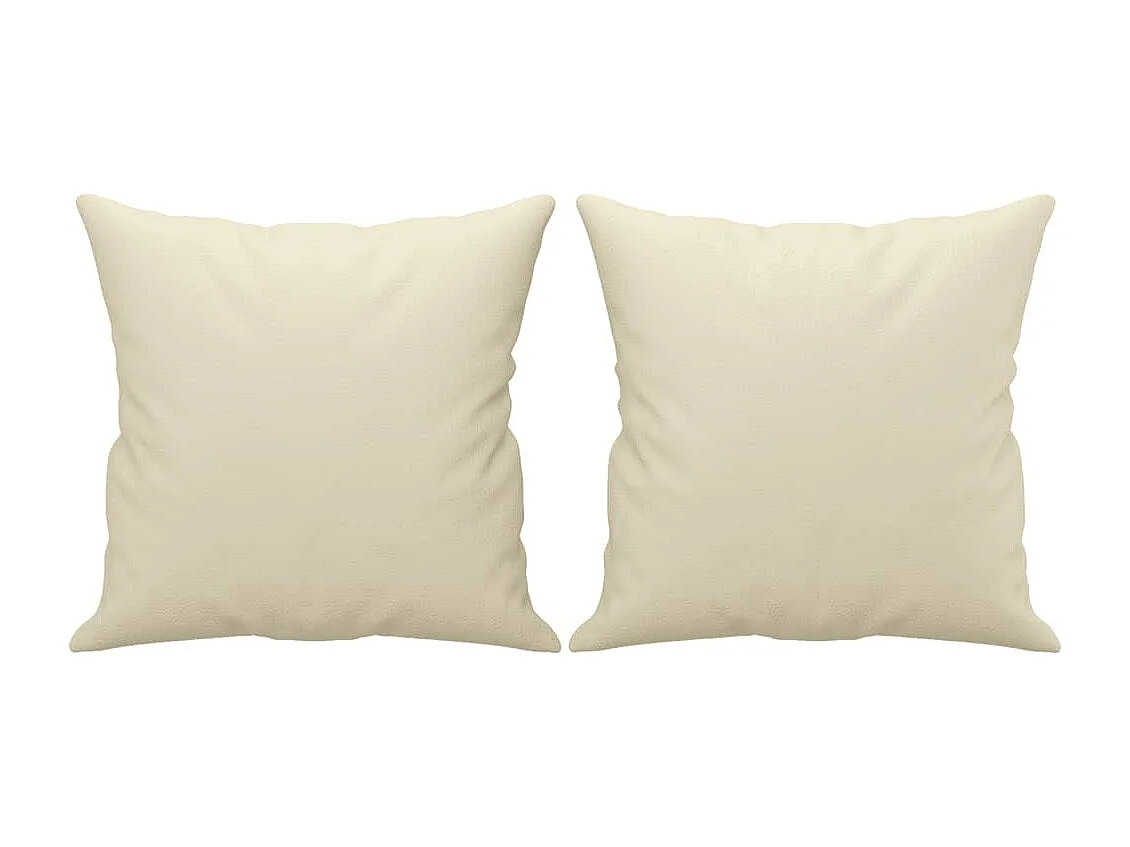 Divano 2 posti con cuscini color crema 140 cm in similpelle