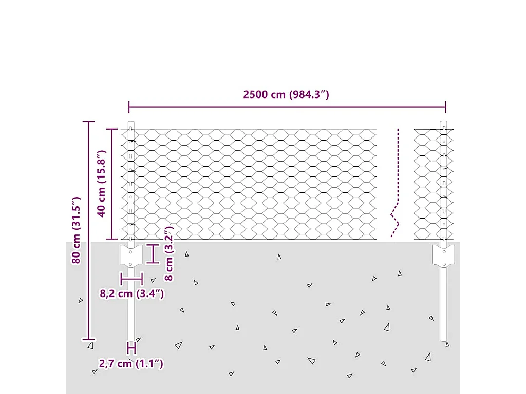 Sofá 3 plazas con reposapiés Marrón 210 cm Tela