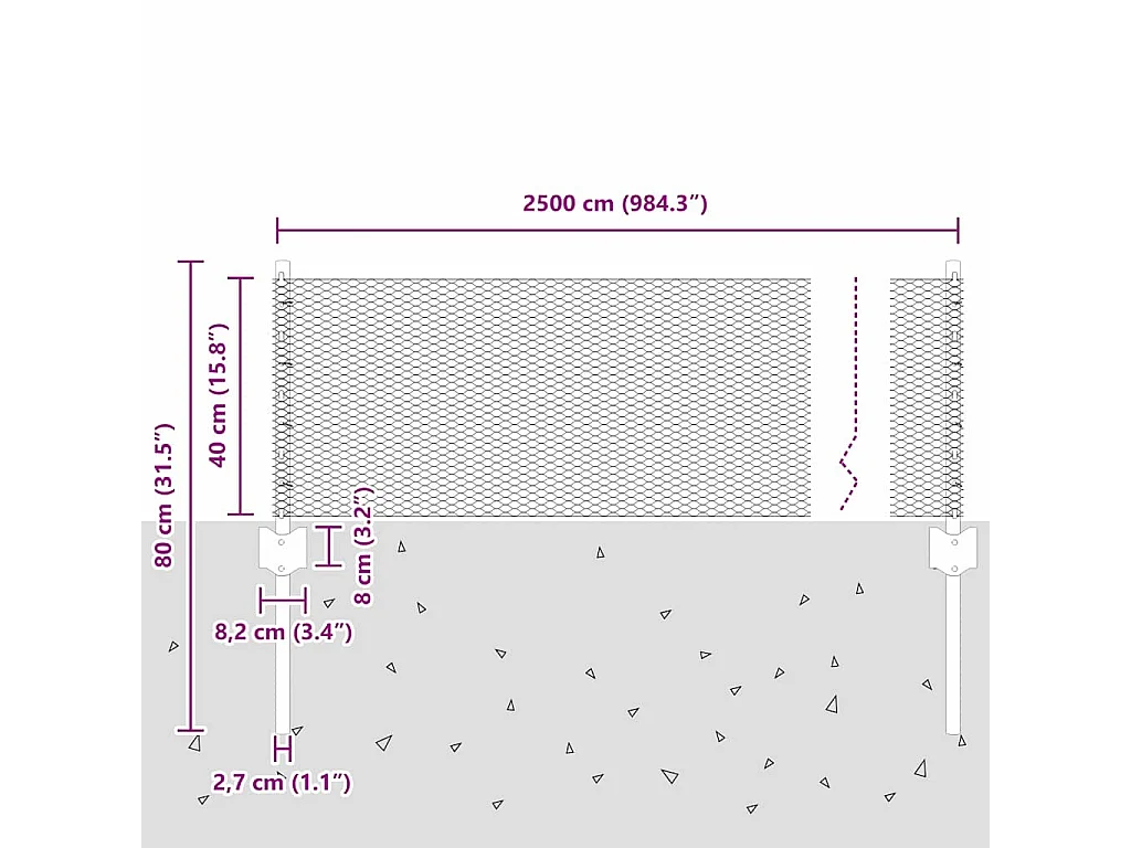 Divano 3 posti con poggiapiedi Grigio scuro 210 cm Tessuto