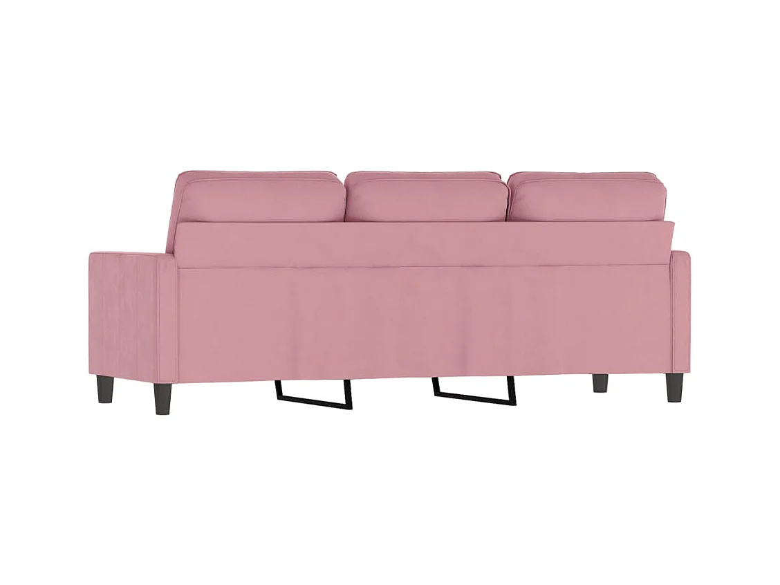 Divano 3 posti Rosa 180 cm Velluto