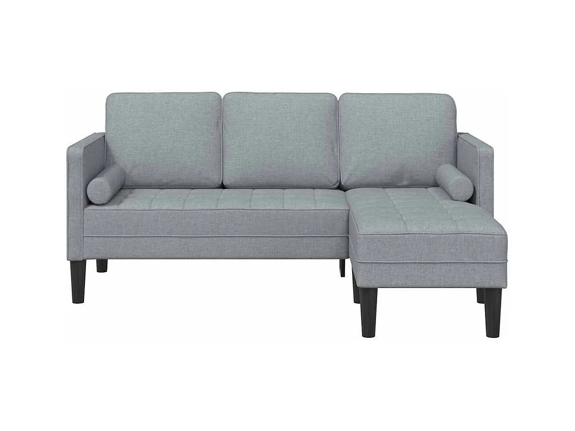 Ensemble de Canapés Gris clair 173 x 131 x 67 cm tissu