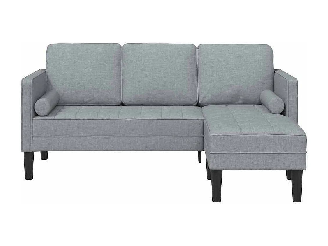 Ensemble de Canapés Gris clair 173 x 131 x 67 cm tissu