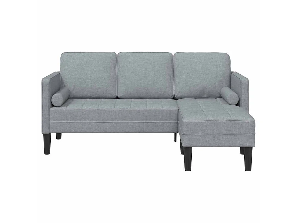 Hellgraues Sofa-Set 173 x 131 x 67 cm Stoff