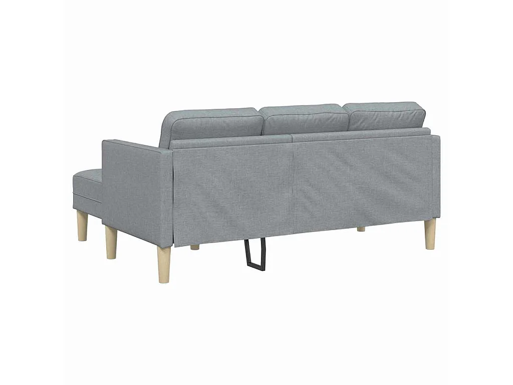 Hellgraues Sofa-Set 173 x 131 x 67 cm Stoff