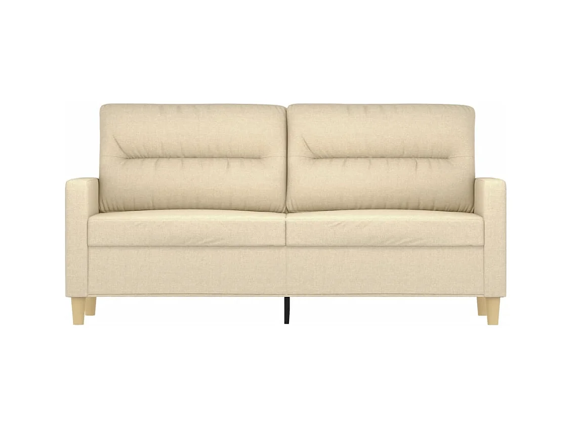 2-zitsbank Crème 140 cm Stof