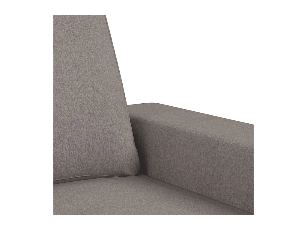 Ensemble de canapés 2 pcs taupe tissu