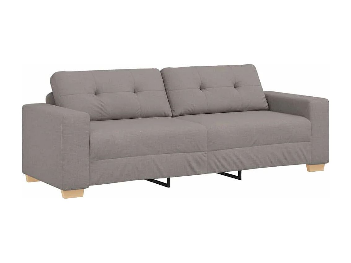 Sofa 3 places avec coussin Taupe tissu