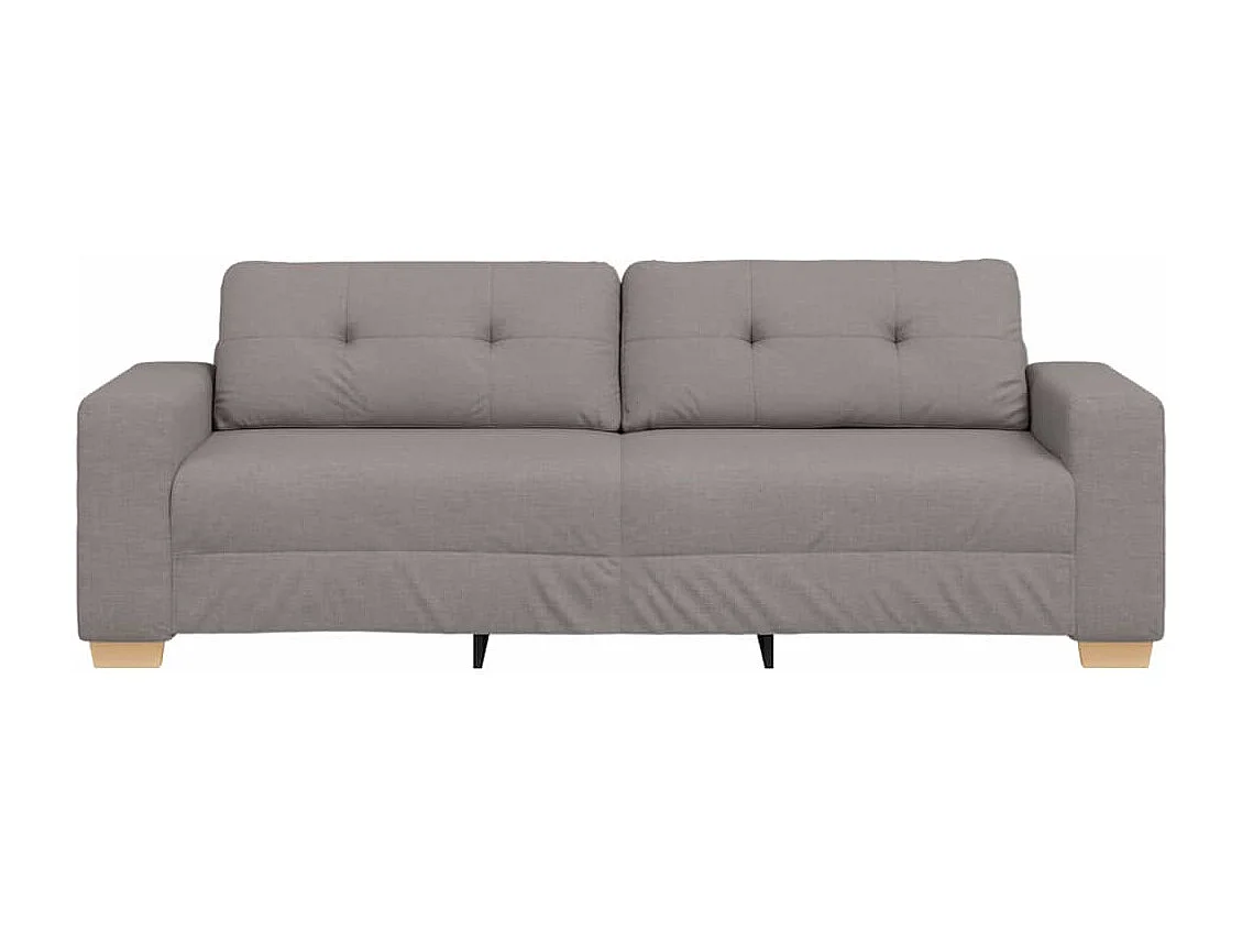 Sofa 3 places avec coussin Taupe tissu