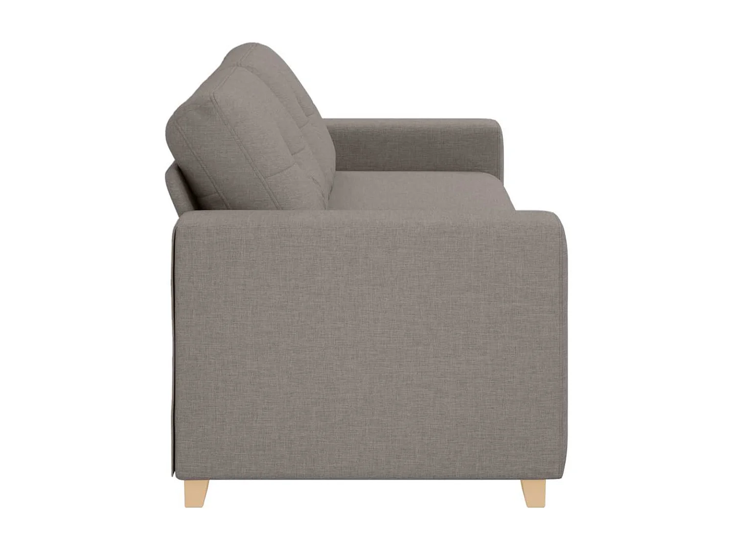 Sofa 3 places avec coussin Taupe tissu