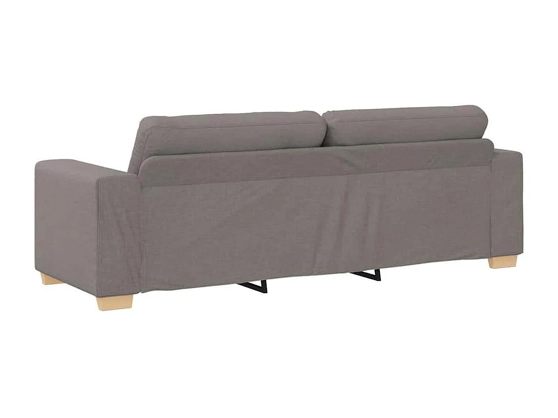 Sofa 3 places avec coussin Taupe tissu