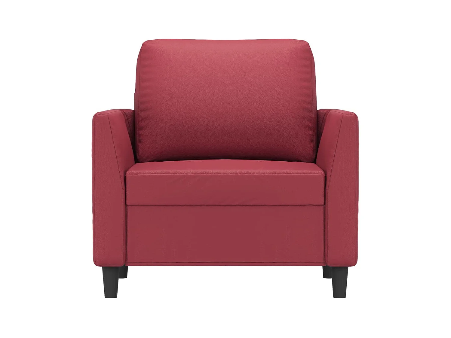 Poltrona bordeaux rosso 60 cm in similpelle